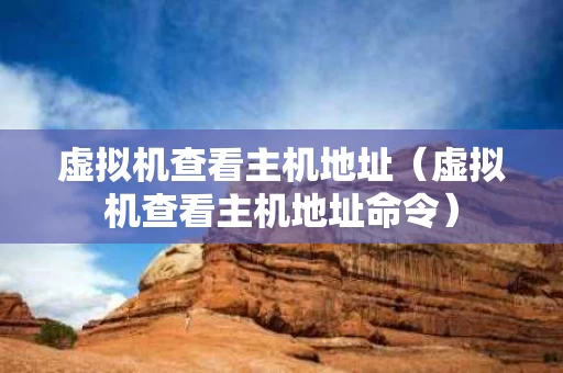 虚拟机查看主机地址（虚拟机查看主机地址命令）