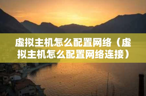 虚拟主机怎么配置网络（虚拟主机怎么配置网络连接）