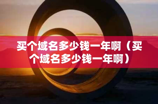 买个域名多少钱一年啊（买个域名多少钱一年啊）