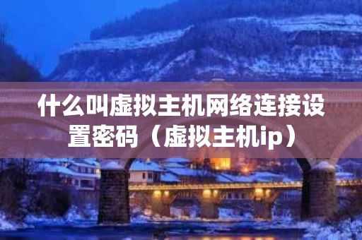 什么叫虚拟主机网络连接设置密码（虚拟主机ip）