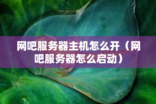 网吧服务器主机怎么开（网吧服务器怎么启动）