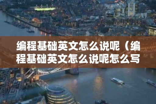编程基础英文怎么说呢（编程基础英文怎么说呢怎么写）