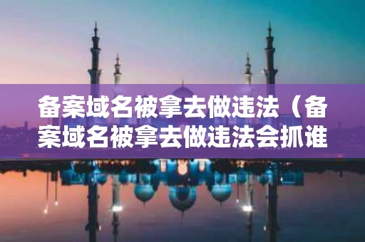 备案域名被拿去做违法（备案域名被拿去做违法会抓谁）