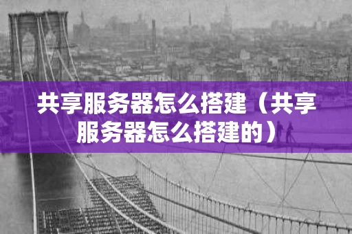 共享服务器怎么搭建（共享服务器怎么搭建的）
