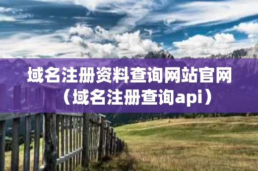 域名注册资料查询网站官网（域名注册查询api）