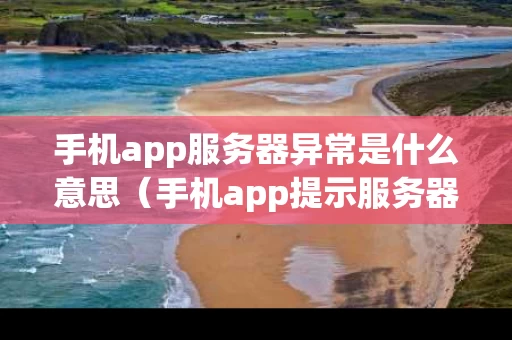 手机app服务器异常是什么意思（手机app提示服务器出错是什么意思）