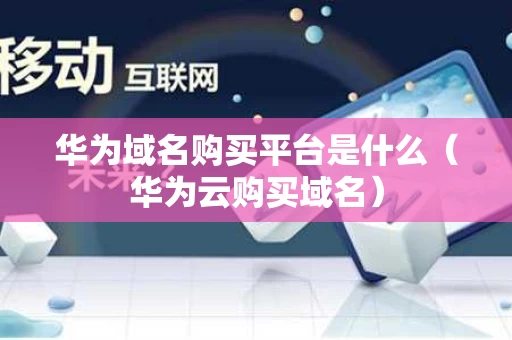 华为域名购买平台是什么（华为云购买域名）