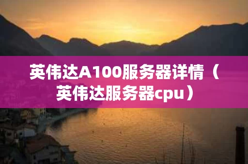 英伟达A100服务器详情（英伟达服务器cpu）