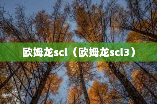 欧姆龙scl（欧姆龙scl3）