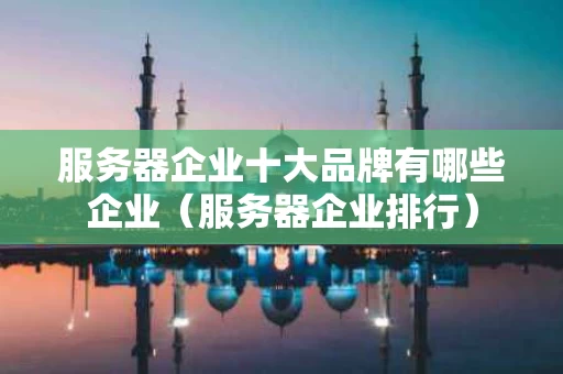 服务器企业十大品牌有哪些企业（服务器企业排行）