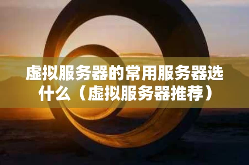 虚拟服务器的常用服务器选什么（虚拟服务器推荐）