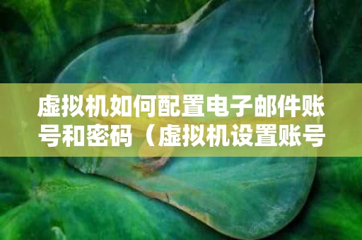 虚拟机如何配置电子邮件账号和密码（虚拟机设置账号密码）