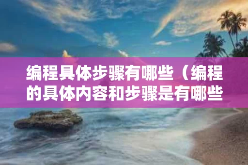 编程具体步骤有哪些（编程的具体内容和步骤是有哪些）