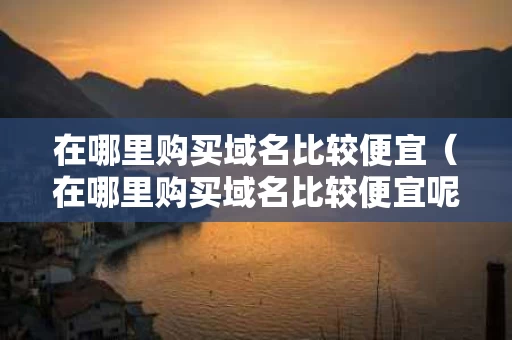 在哪里购买域名比较便宜（在哪里购买域名比较便宜呢）