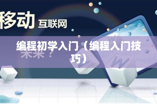 编程初学入门（编程入门技巧）