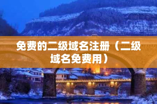 免费的二级域名注册（二级域名免费用）