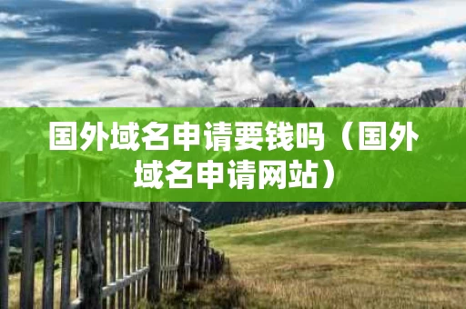 国外域名申请要钱吗（国外域名申请网站）