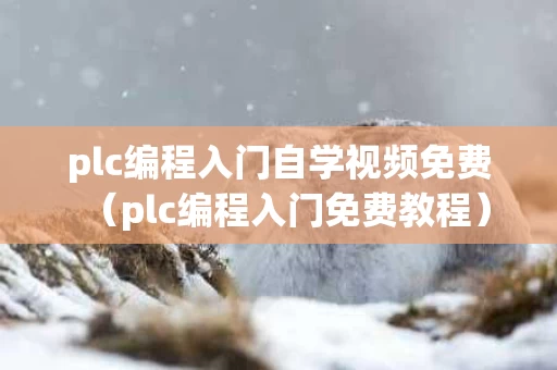 plc编程入门自学视频免费（plc编程入门免费教程）