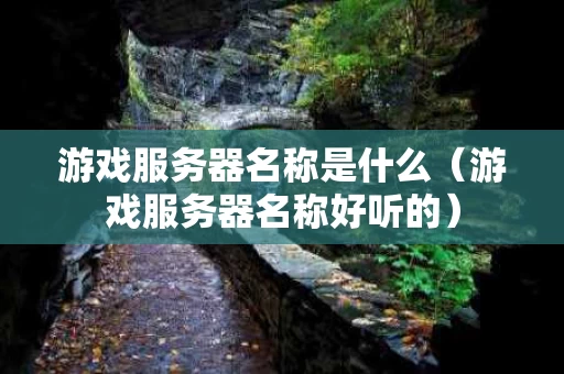游戏服务器名称是什么（游戏服务器名称好听的）
