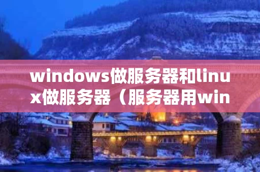 windows做服务器和linux做服务器（服务器用window还是linux）