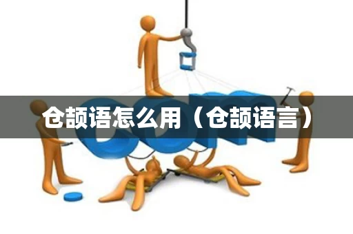 仓颉语怎么用（仓颉语言）