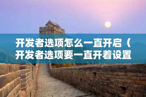 开发者选项怎么一直开启（开发者选项要一直开着设置才行?）