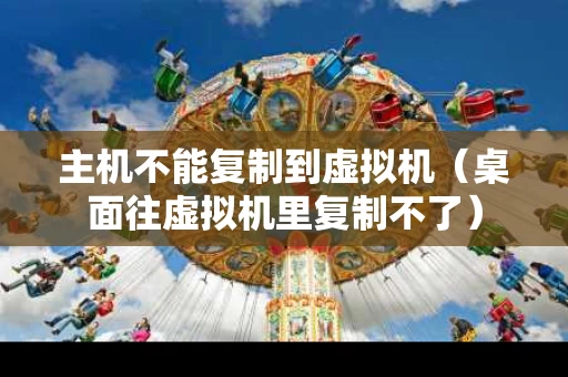 主机不能复制到虚拟机（桌面往虚拟机里复制不了）