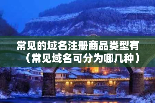 常见的域名注册商品类型有（常见域名可分为哪几种）