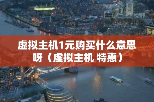 虚拟主机1元购买什么意思呀（虚拟主机 特惠）