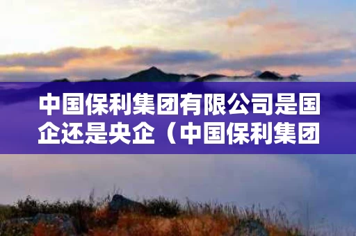 中国保利集团有限公司是国企还是央企（中国保利集团有限公司是做什么的）