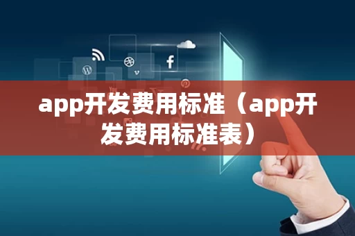 app开发费用标准（app开发费用标准表）