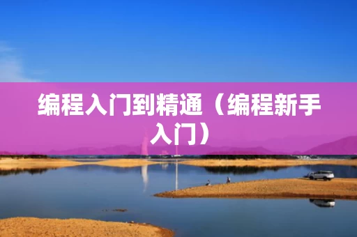 编程入门到精通（编程新手入门）