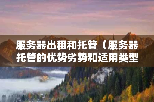 服务器出租和托管（服务器托管的优势劣势和适用类型?）