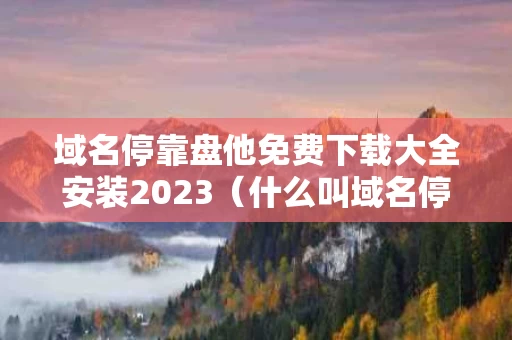 域名停靠盘他免费下载大全安装2023（什么叫域名停靠）