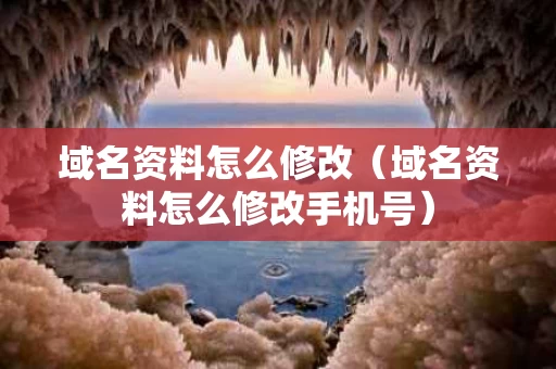 域名资料怎么修改（域名资料怎么修改手机号）