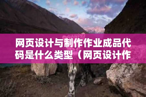 网页设计与制作作业成品代码是什么类型（网页设计作业成品免费下载）