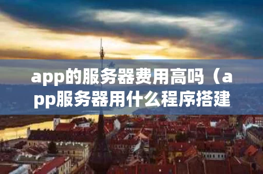 app的服务器费用高吗（app服务器用什么程序搭建）