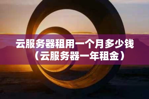 云服务器租用一个月多少钱（云服务器一年租金）