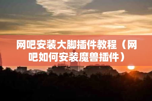 网吧安装大脚插件教程（网吧如何安装魔兽插件）