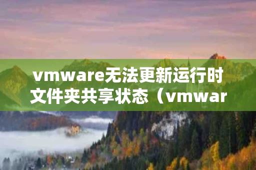 vmware无法更新运行时文件夹共享状态（vmware无法再window上运行,检测更新版本,怎么办）
